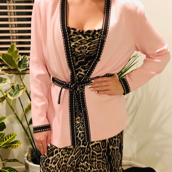 St. John Sweaters - Pink St John knit cardigan